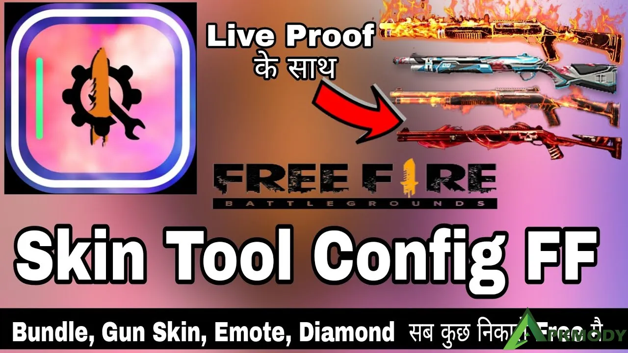 Link tải Skin Tools Config FF APK MOD (Mở khóa tất cả) Miễn Phí