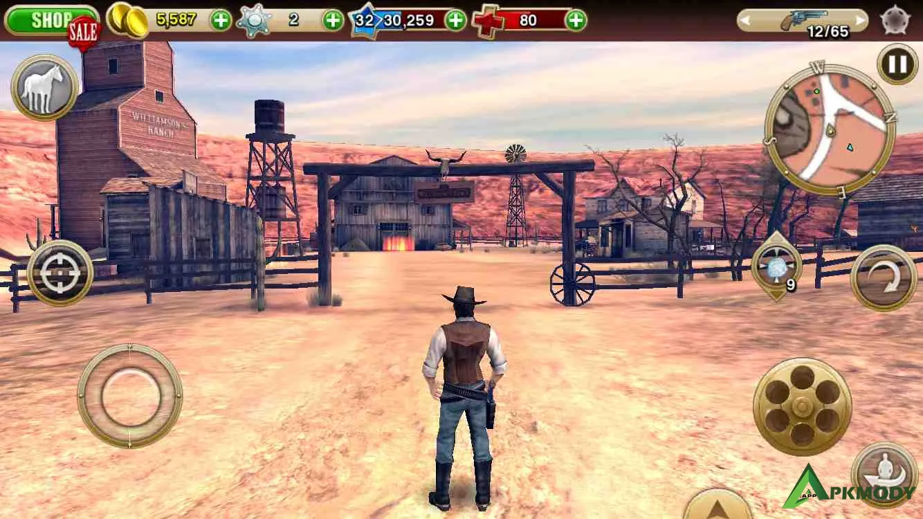 Không Quảng Cáo khi chơi Six Guns Mod APK